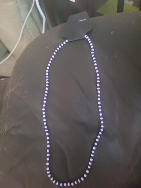 Blue White Necklace