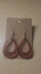 Brown Teardtop Earrings