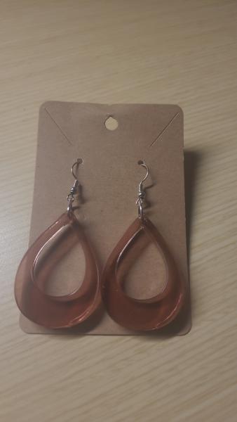 Brown Teardtop Earrings