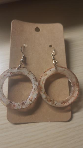 Pink Cotton Earrings