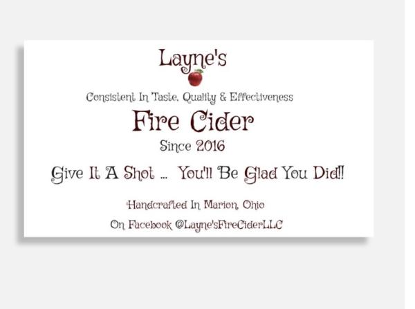 Layne&rsquo;s Fire Cider LLC