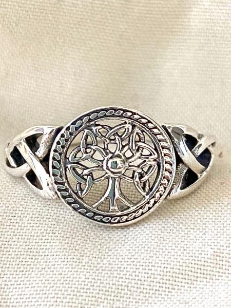 Sterling Silver Celtic Tree of Life Ring picture