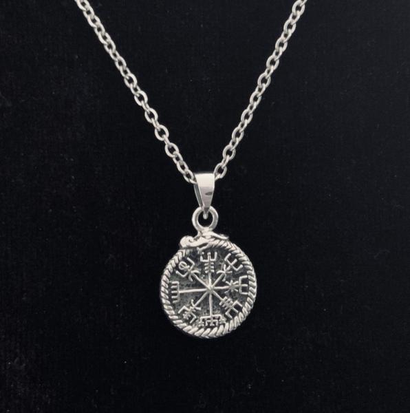 Sterling Silver Viking Compass Pendant picture