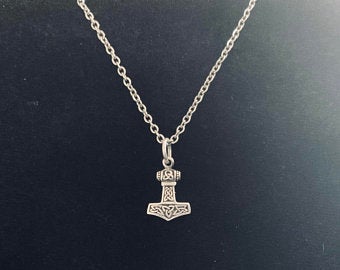 Sterling Silver Viking Thors Hammer Pendant picture