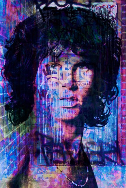 Jim Morrison Graffiti Portrait picture