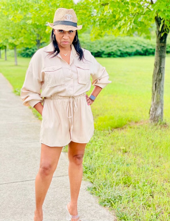 Always Ready Khaki Romper