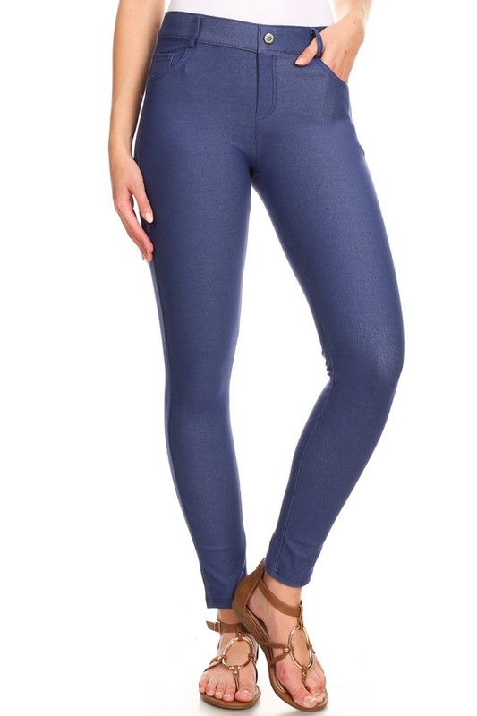 Classy Blue Jeggings picture