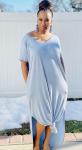 Casual Blue Maxi Dress