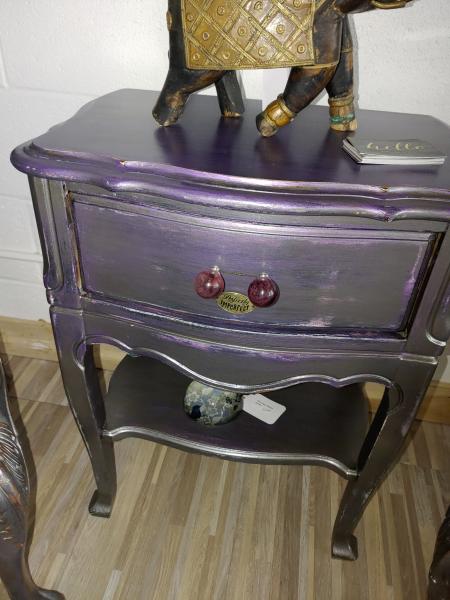 Whimsical Metallic Side Table picture