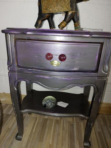 Whimsical Metallic Side Table picture