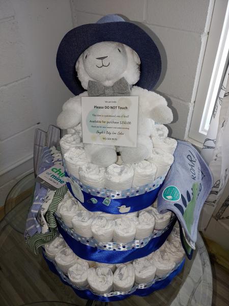 Handsome Baby Boy Diaper Cake picture