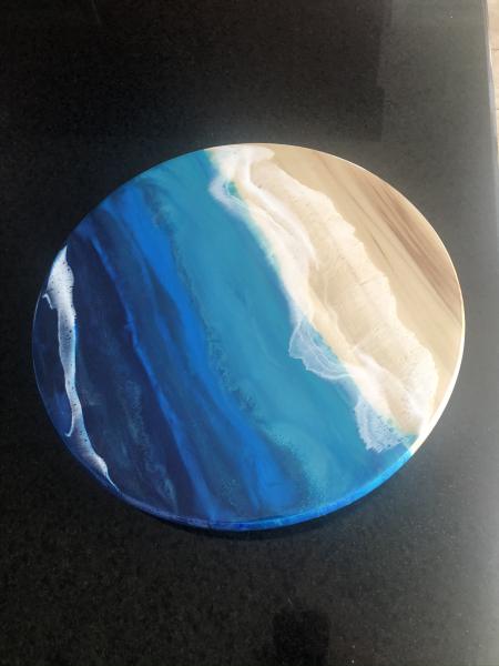 Ocean Waves and the Beach Lazy Susan picture