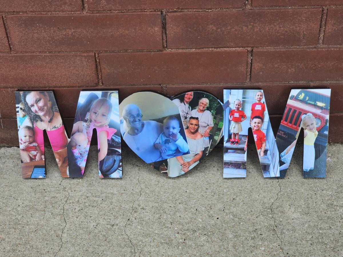 Wooden Letter And NumberCollage picture