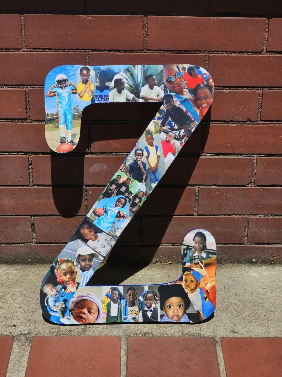 Wooden Letter And NumberCollage picture