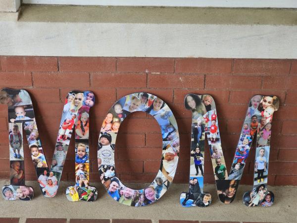 Wooden Letter And NumberCollage