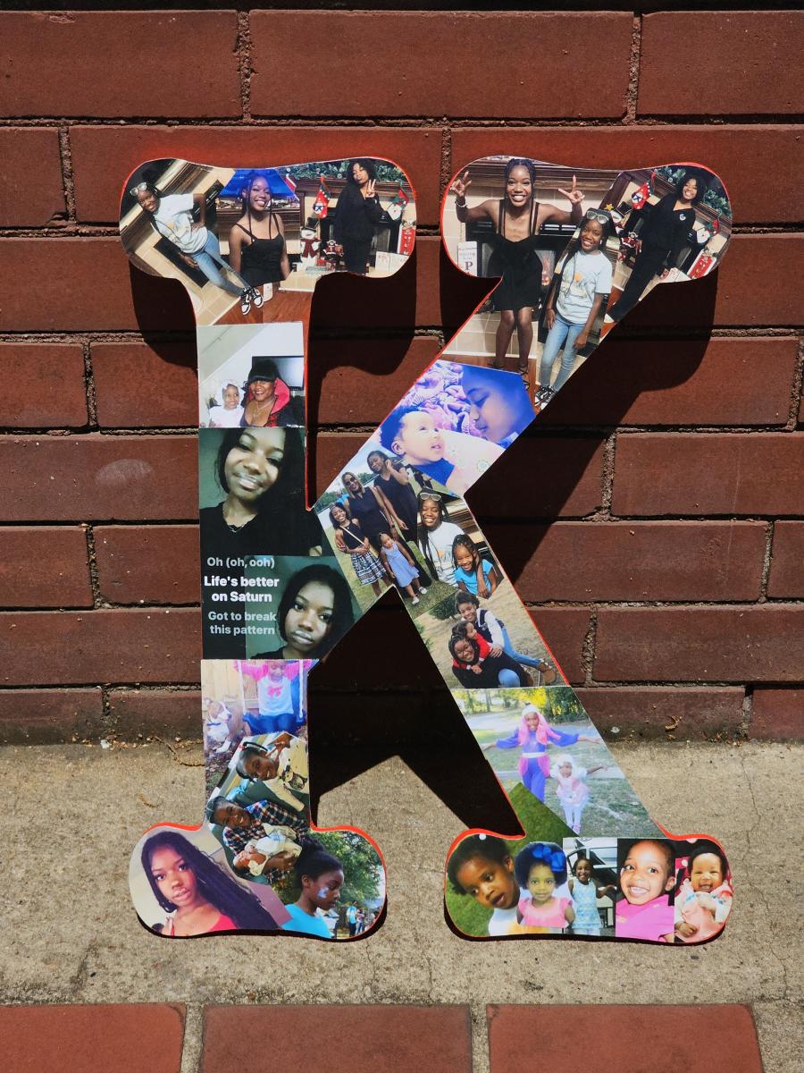 Wooden Letter And NumberCollage picture