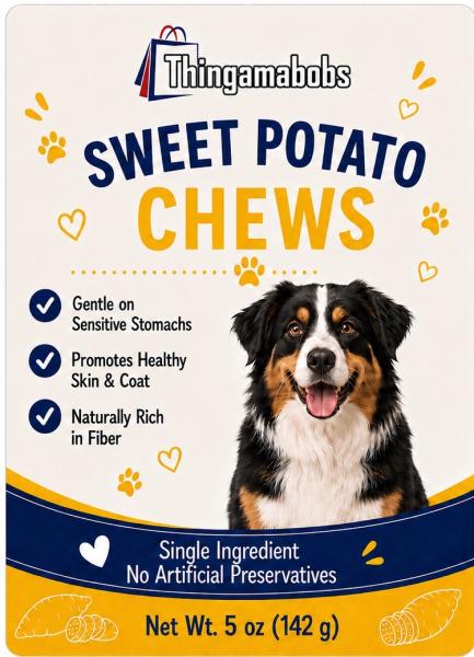 Dog Treats - Sweet Potato Chews - 5 oz