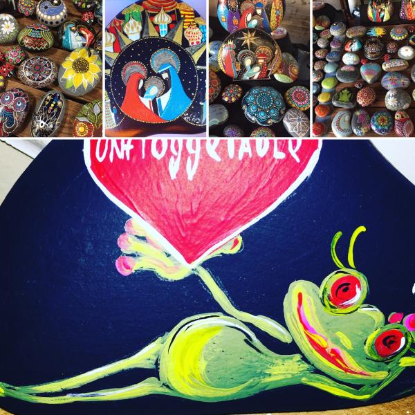 Dew drop rocks