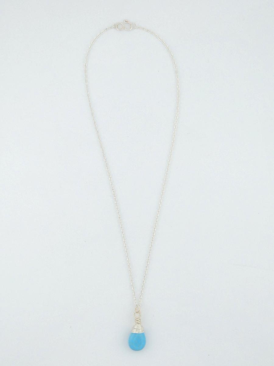 Wire Forged Turquoise Necklace picture