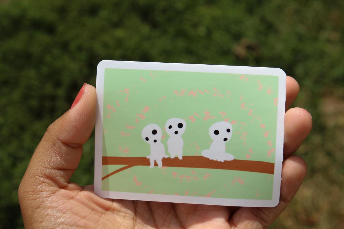 Set of 4 Waterproof Vinyl Stickers | Cute Whimsical Character Decals | Original Fan Art Collection | Gift for Animation Fans picture