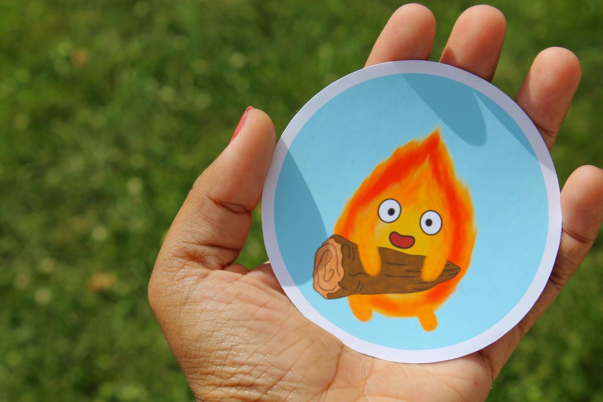 Set of 4 Waterproof Vinyl Stickers | Cute Whimsical Character Decals | Original Fan Art Collection | Gift for Animation Fans picture