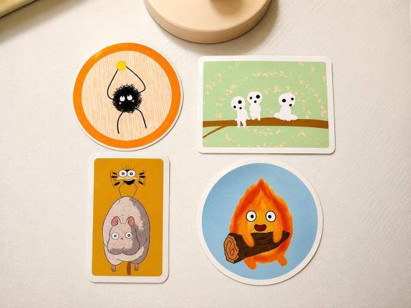 Set of 4 Waterproof Vinyl Stickers | Cute Whimsical Character Decals | Original Fan Art Collection | Gift for Animation Fans