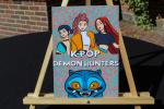 Fantasy Pop Trio Wall Art | Colorful Girl Group Illustration | 5x7 Print