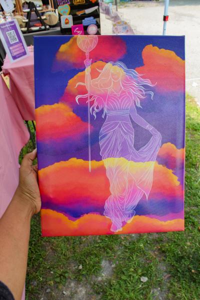 Colorful Goddess Canvas Painting | Original Acrylic Painting | Fantasy Wall Art | Hand Painted Canvas | Mythology Artwork | Home Decor