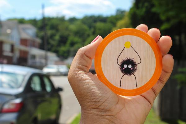 Cute Soot Sprite Inspired Vinyl Sticker, Kawaii Dust Sprite Decal, Waterproof Anime Inspired Sticker, Cute Black Sprite, Original Fan Art