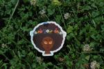 Black Girl Floral Vinyl Sticker | Afro Flower Crown Sticker | Waterproof Art Decal | Cute Natural Hair Sticker | Original Artwork
