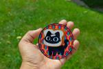 Cute Black Cat Toast Vinyl Sticker, Kawaii Cat Decal, Funny Cat Laptop Sticker, Waterproof Cartoon Cat, Gift for Cat Lovers