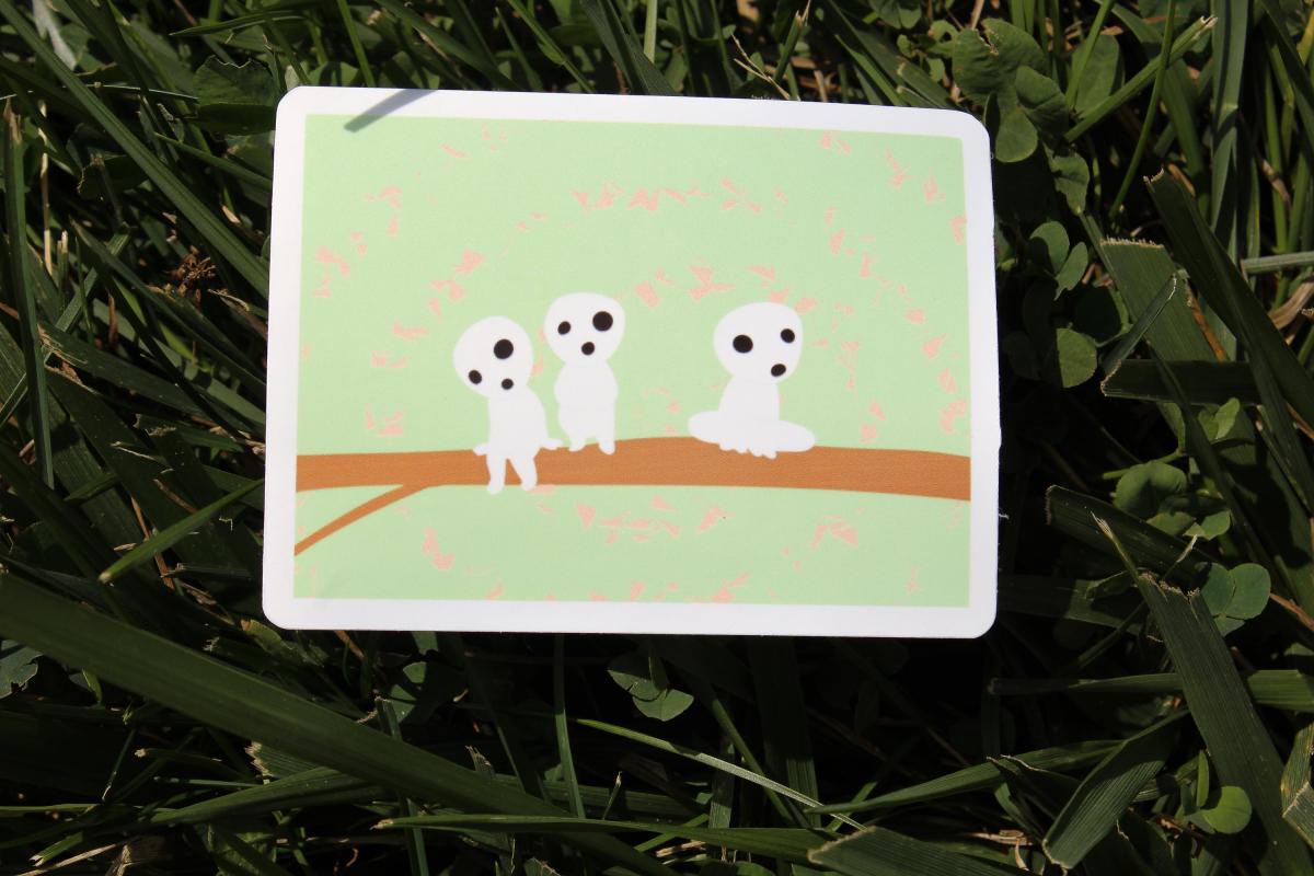 Set of 4 Waterproof Vinyl Stickers | Cute Whimsical Character Decals | Original Fan Art Collection | Gift for Animation Fans picture