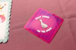 Silly Goose on the Loose Sticker | Funny Goose Vinyl Sticker | Waterproof Laptop Sticker | Cute Animal Decal | Goose Gift