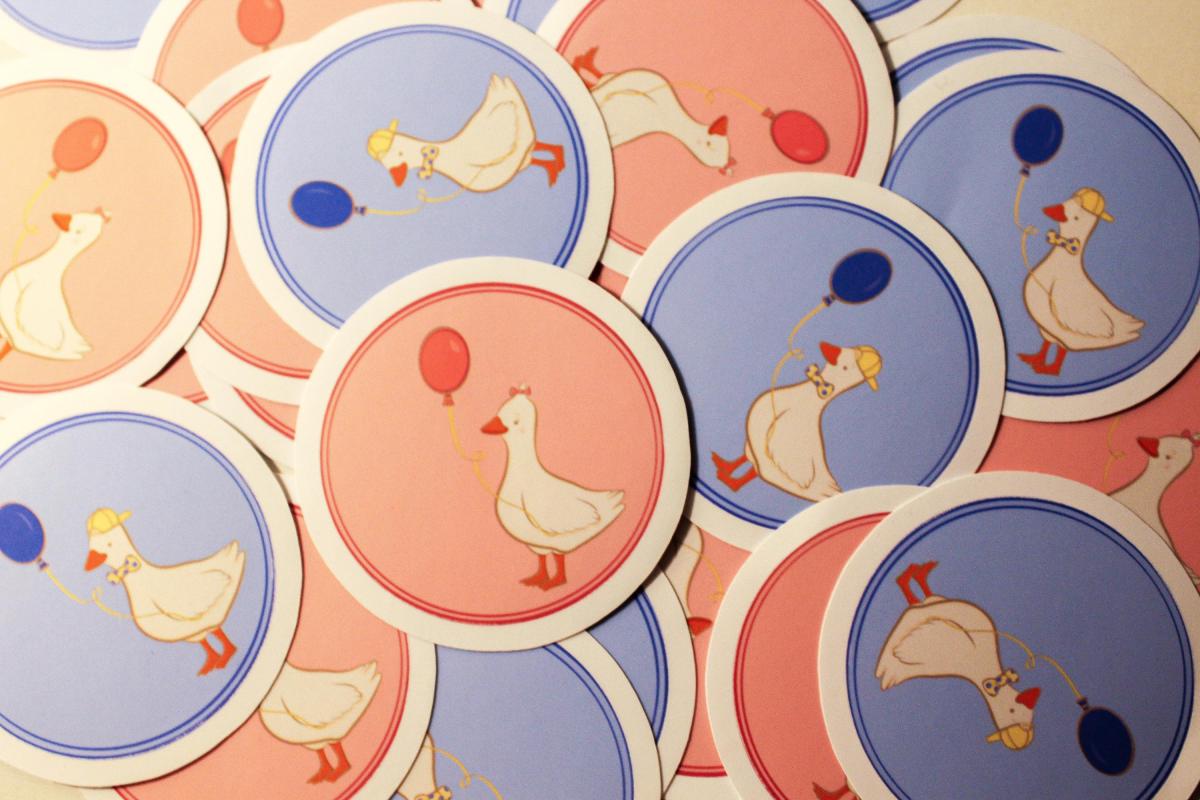 Cute Pink Bow Sticker, Blue Bow Sticker, Girly Aesthetic Sticker, Preppy Bow Sticker, Laptop Sticker, Water Bottle Sticker, Small Vinyl picture