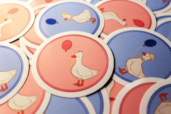 Cute Pink Bow Sticker, Blue Bow Sticker, Girly Aesthetic Sticker, Preppy Bow Sticker, Laptop Sticker, Water Bottle Sticker, Small Vinyl