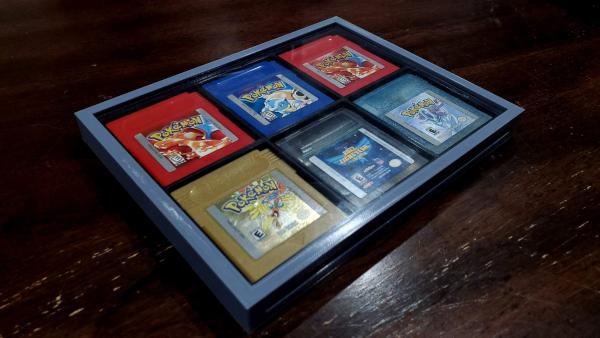 Nostalgic 6 Slot Gameboy Cartridge Display Case / Stand picture