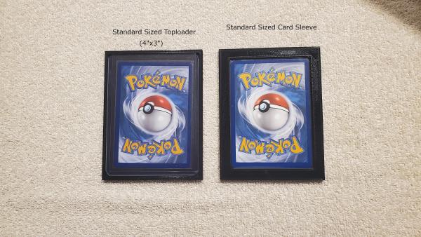 Premium Trading Card Display for Standard Sized Cards/Toploaders Pokemon YuGiOh Magic Dragonball picture