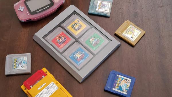 Nostalgic Gameboy Cartridge Display Case / Stand, 3D Printed with Eco-Friendly material picture