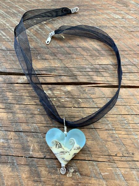 Beach Wave Heart Necklace picture