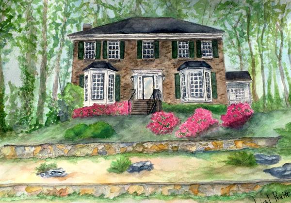 Watercolor of home picture