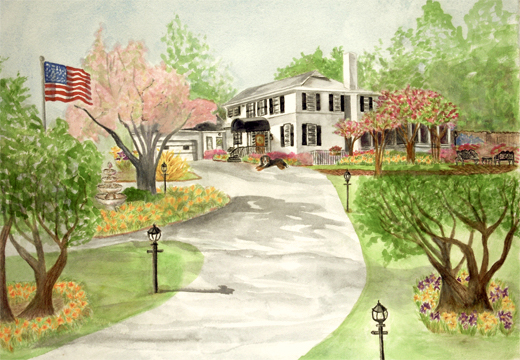 Watercolor of home picture