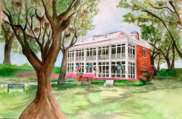 Watercolor of home picture