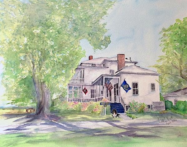 Watercolor of home picture