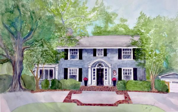 Watercolor of home picture