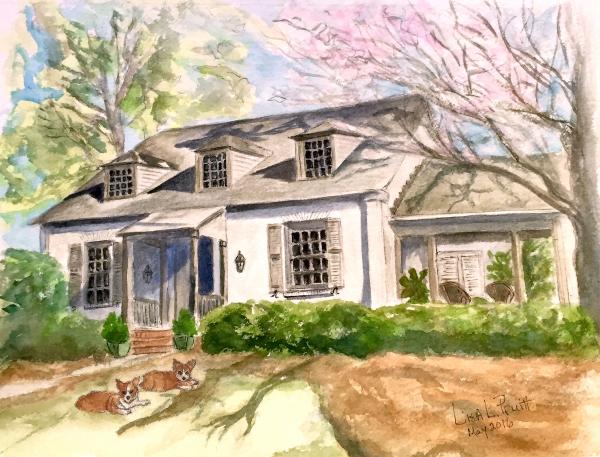 Watercolor of home picture