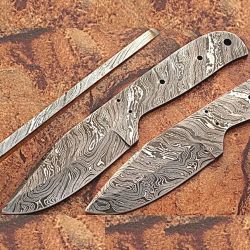 Handmade Damascus Steel Knife (Blank Blade)