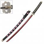 Roronoa Zoro's Shusui One Piece Anime Sword Red Hamon