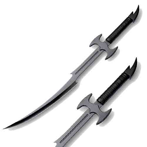 Cold Blooded Ninja Sword Bat-Warrior Scimitar & Shoulder Sheath