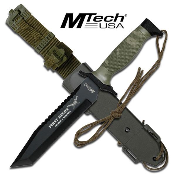 FIRST RECON MTech Tactical Knife With Custom Sheath