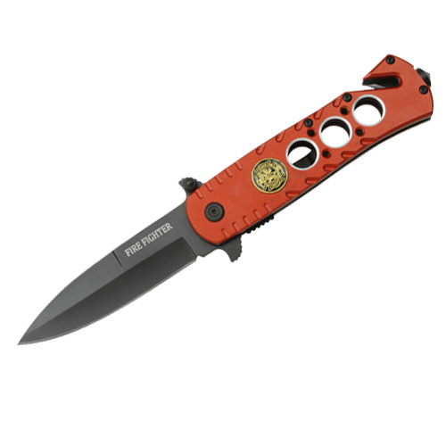 Spring Assist - 'Legal Automatic' Knife - Fire Fighter Rescue 1
